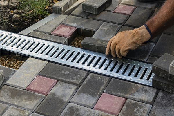 Patio Drain Installation in Mason