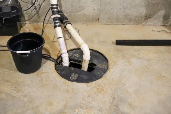 Interior Basement Drainage in Mason
